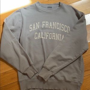 cute gray blue brandy sweater